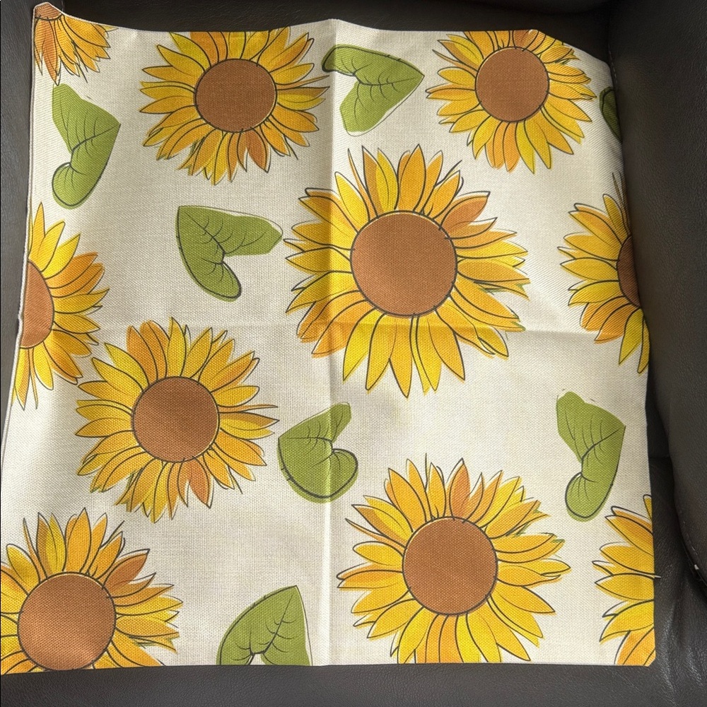 Sunflower Pattern pillow Cover